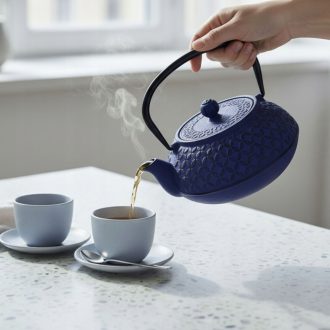   Öntöttvas Teáskanna 1000 ml – Japán Stílusú KUMO – Szűrővel