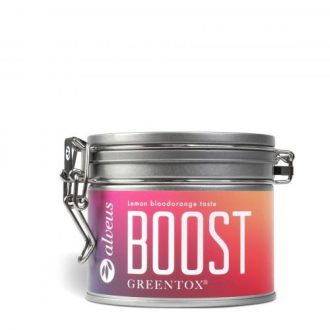   BOOST energia tea díszdobozban – prémium élénkítő tea fáradtság ellen 60g