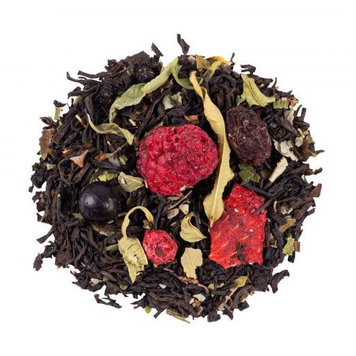 Fekete tea erdei gyümölcs ízzel – gazdag, gyümölcsös és zamatos fekete tea 100g – Blackberry Tango