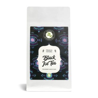   BLACK ICE TEA – Eper-citrom ízű fekete tea alapú jeges tea 100 g