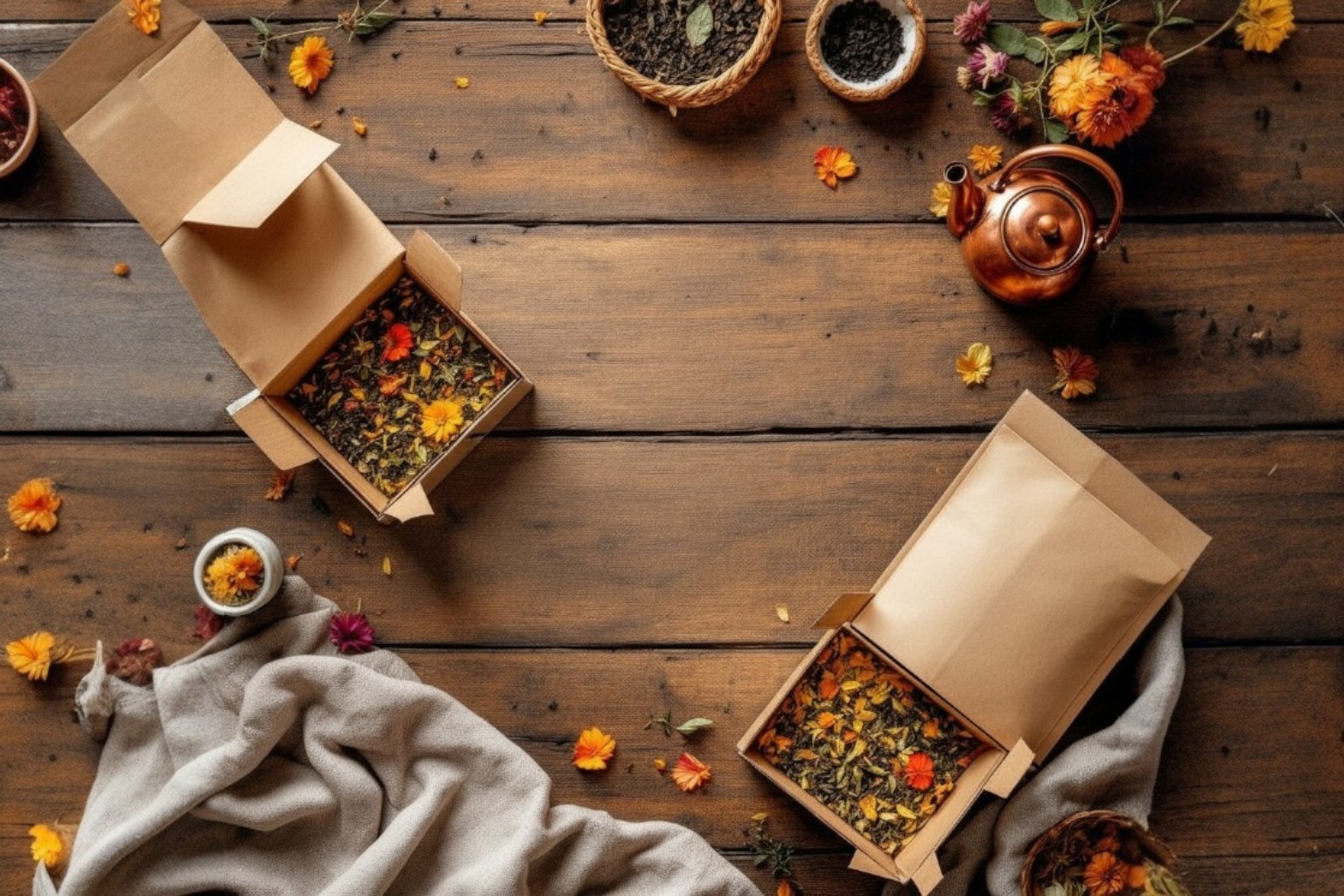 Teacsomagok – gondosan összeválogatott ízek